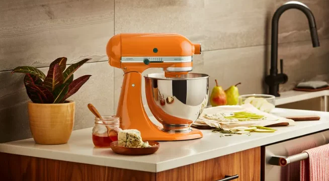 Premium KitchenAid appliance showcasing timeless design and exceptional performance, perfect for culinary aficionados seeking perfection.